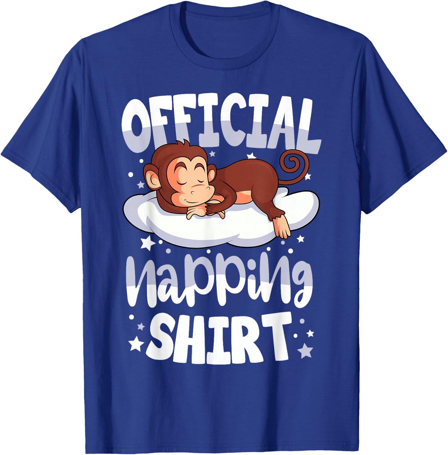 Sleeping Monkey Official Napping T-Shirt - T-Shirt | Royal