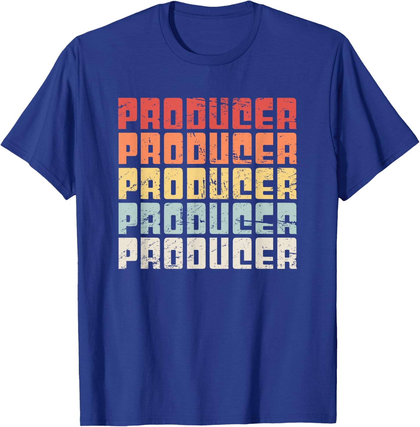 Vintage Style Music PRODUCER T-Shirt - T-Shirt | Royal