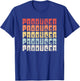 Vintage Style Music PRODUCER T-Shirt - T-Shirt | Royal