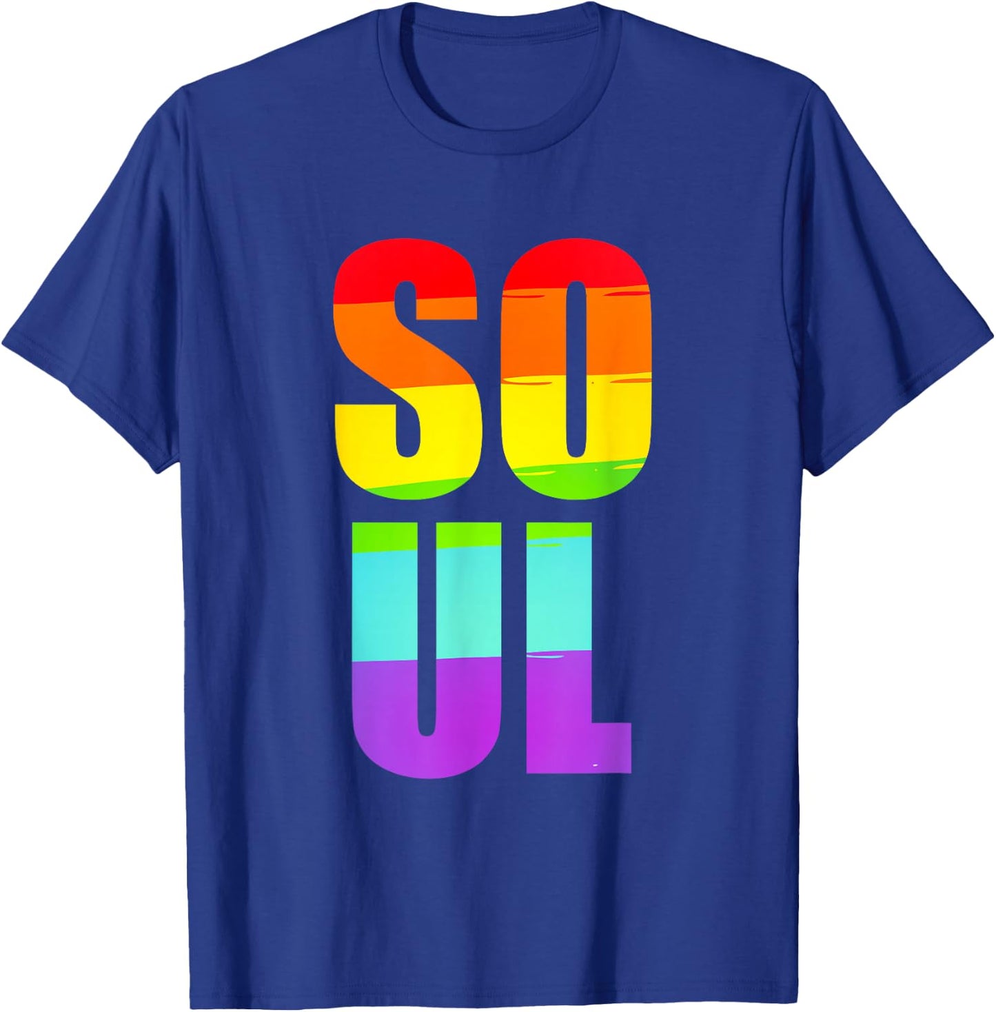 Soul Mate LGBTQ Pride Matching Gay Lesbian Couple Rainbow T-Shirt - T-Shirt | Royal