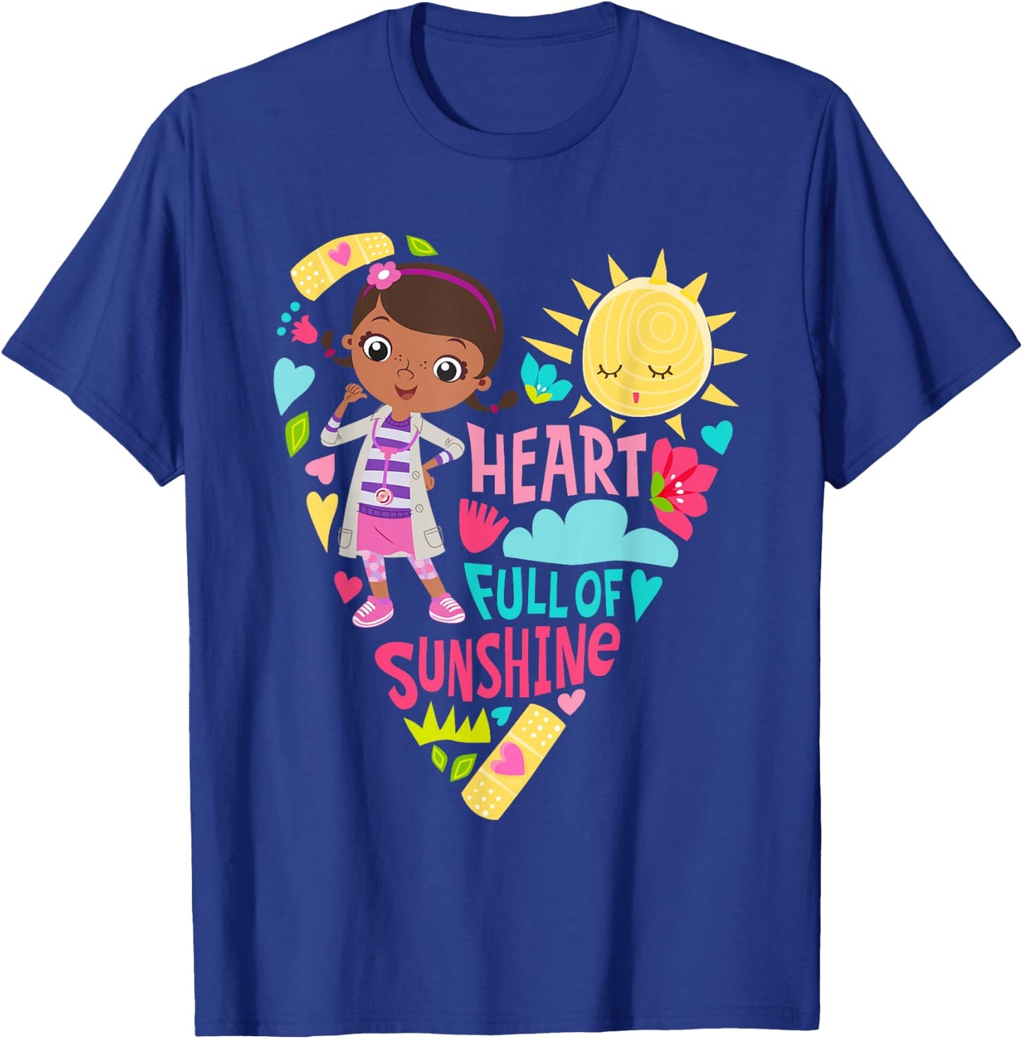 Disney Doc McStuffins Heart Full of Sunshine Girls’ T-Shirt - T-Shirt | Royal