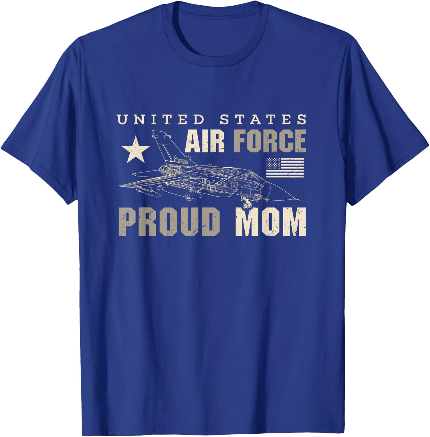 Proud US Air Force Mom United States Air Force T-Shirt - T-Shirt | Royal