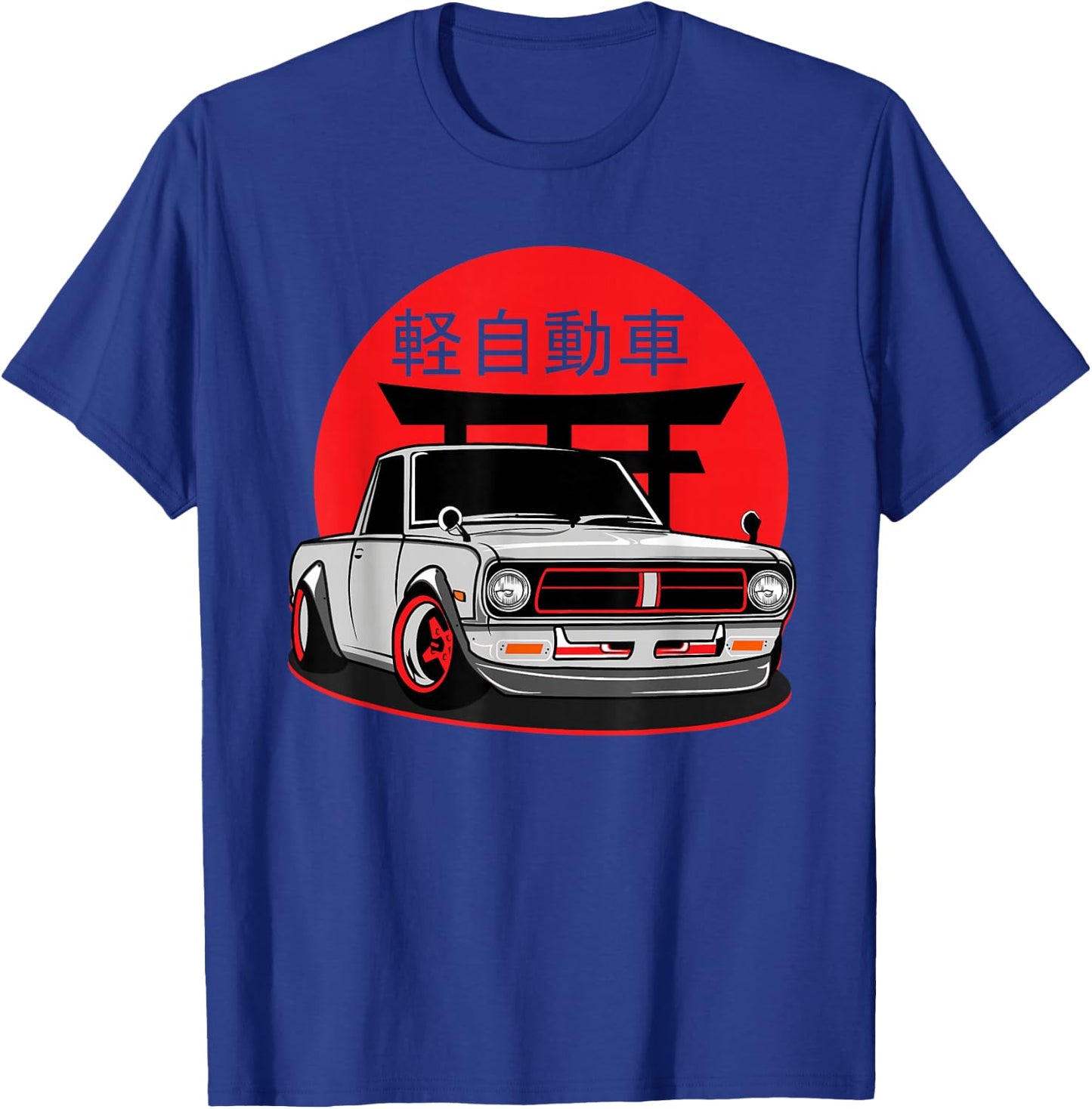 Mini Truck Kei JDM Japanese Drift Car Japan Vintage Graphic T-Shirt - T-Shirt | Royal