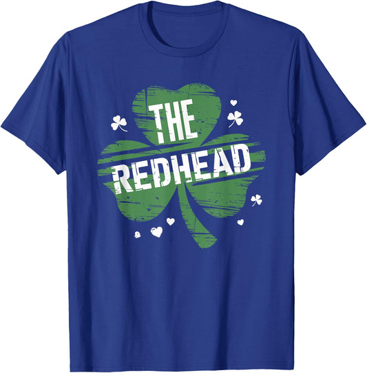 The Redhead Funny Clovers Stamp Cute The Redhead T-Shirt - T-Shirt | Royal