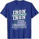 Iron Sharpens Iron & One Man Sharpens Another Christian T-Shirt - T-Shirt | Royal