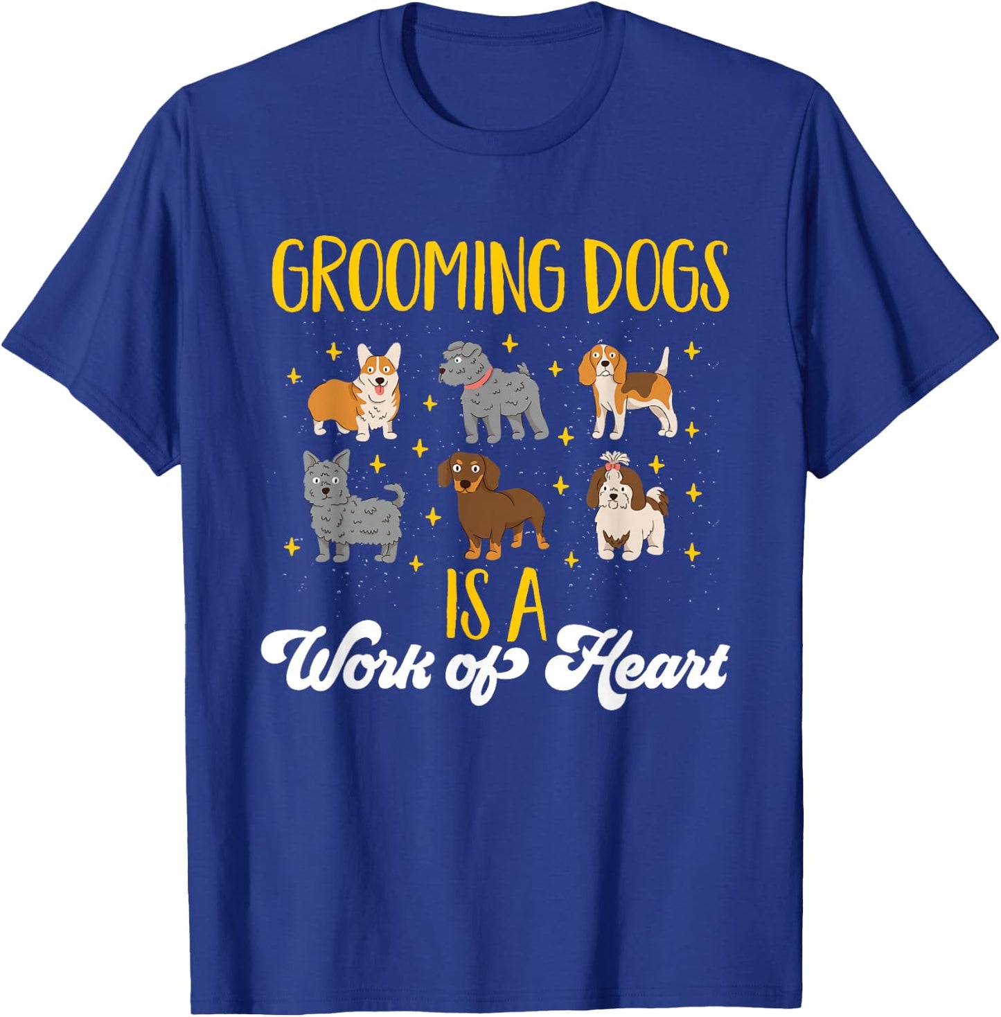 Dog Grooming Dogs Salon Dog Groomer T-Shirt - T-Shirt | Royal