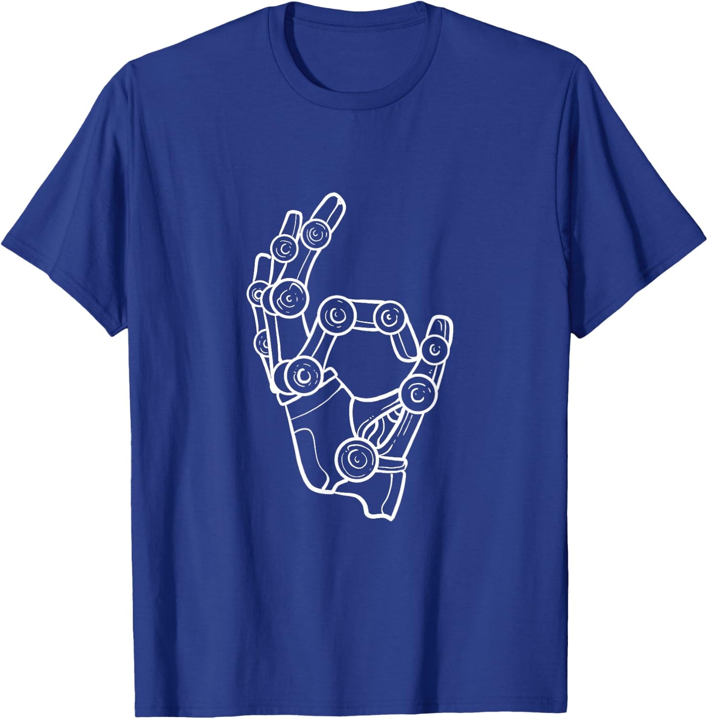 Robot Hand Robotics Engineer T-Shirt - T-Shirt | Royal
