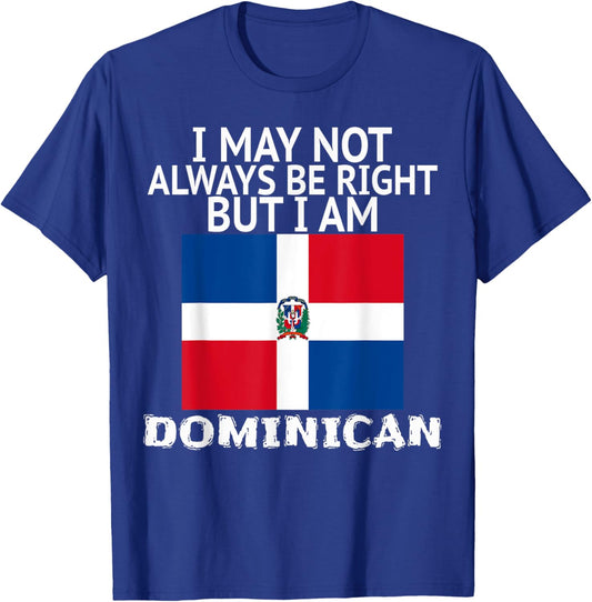 Dominican Republic Flag Proud To Be Dominican Heritage Roots T-Shirt - T-Shirt | Royal