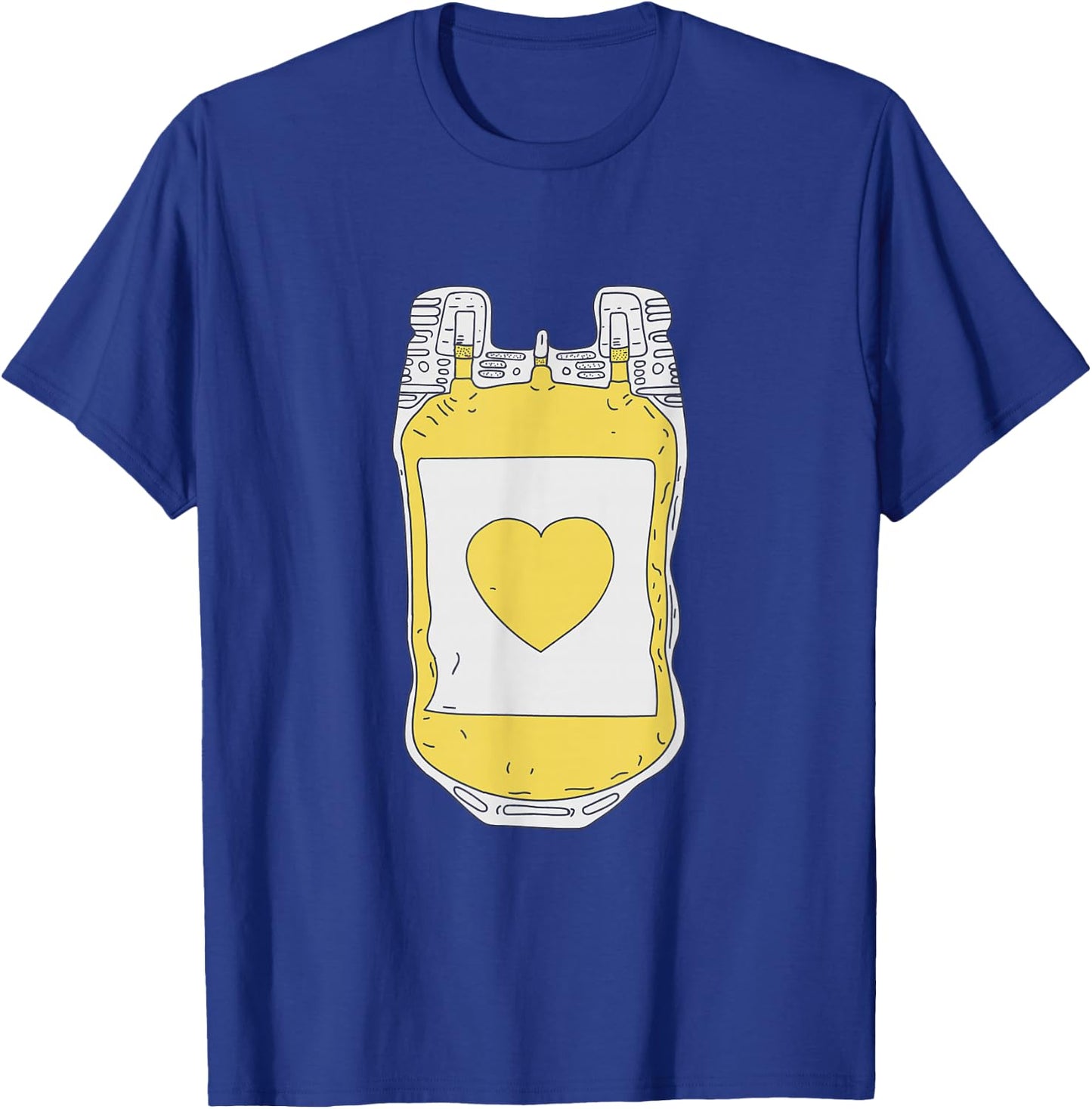 Plasma Donor - Yellow Heart - Plasma Chemist T-Shirt - T-Shirt | Royal