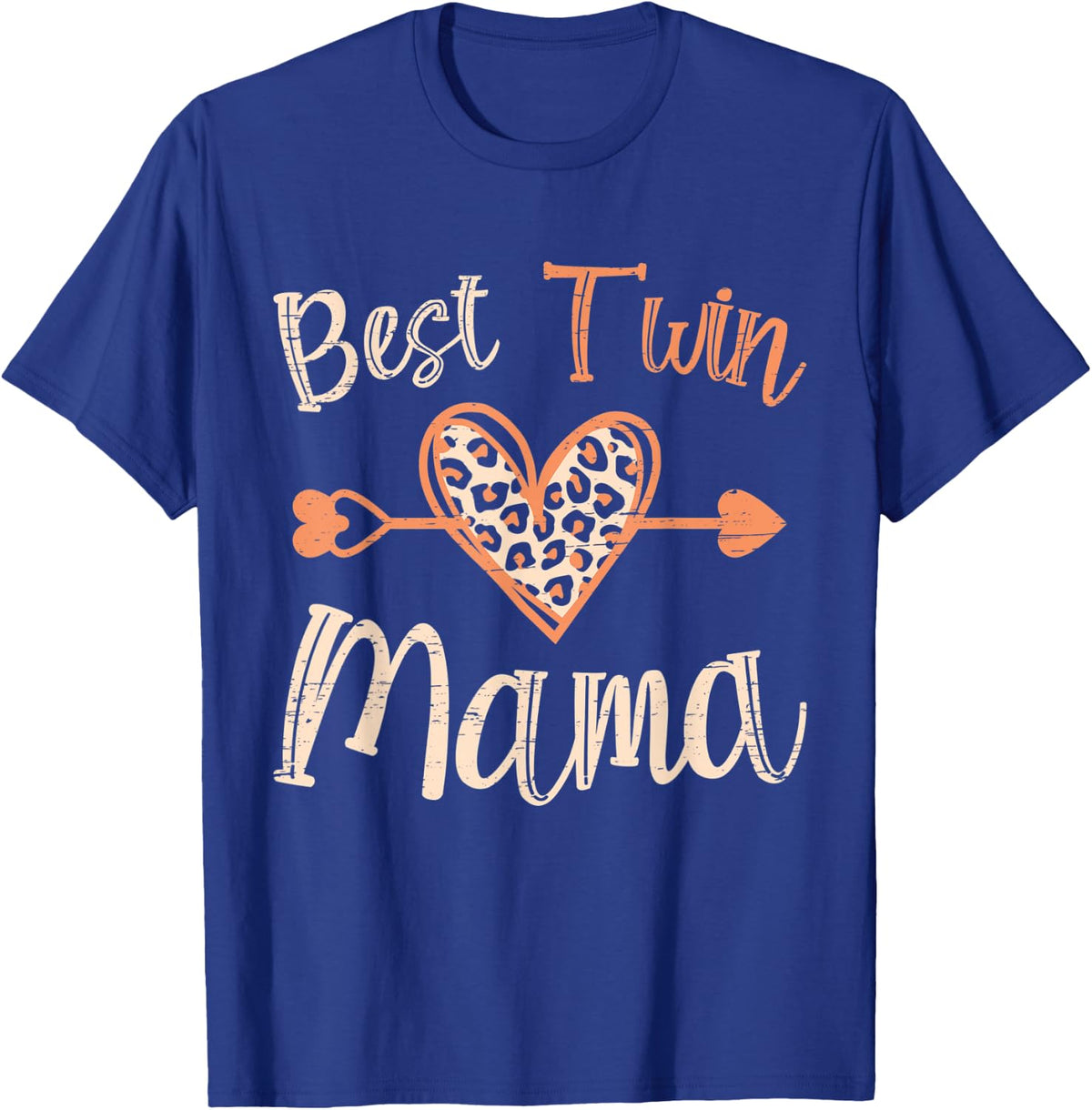 Best Twin Mama Momma and Baby First Mothers Day T-Shirt - T-Shirt | Royal