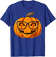 Nerdy Pumpkin Nerd Halloween Pumpkin Nerd Glasses T-Shirt - T-Shirt | Royal