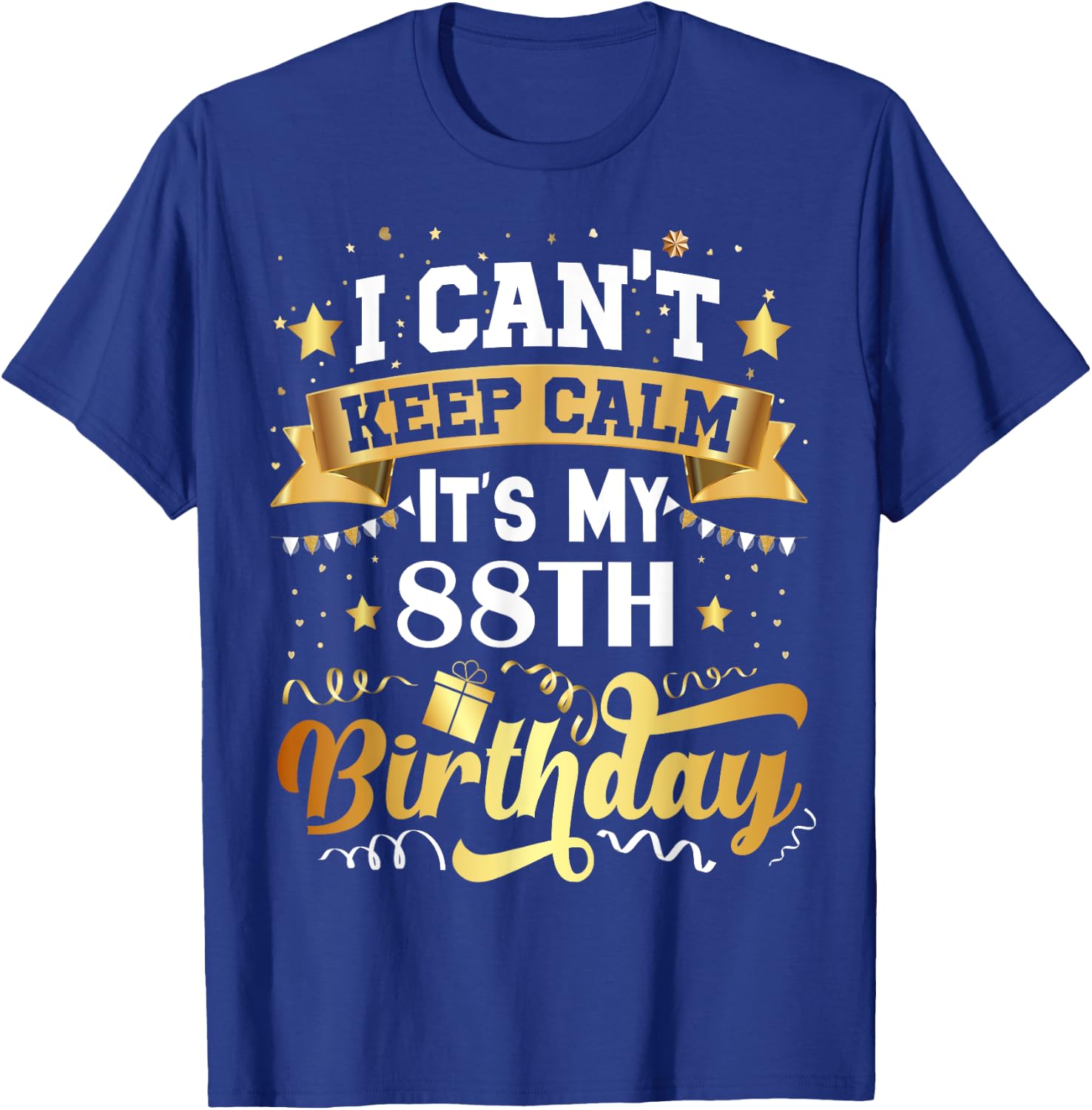 88 Year Old Birthday Party Gift 88th Birthday T-Shirt - T-Shirt | Royal