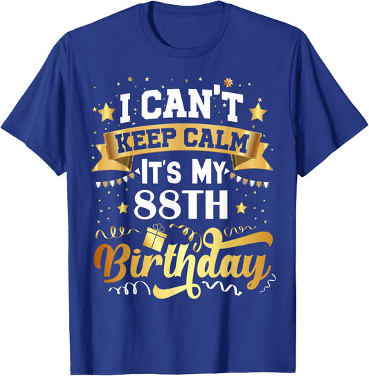 88 Year Old Birthday Party Gift 88th Birthday T-Shirt - T-Shirt | Royal