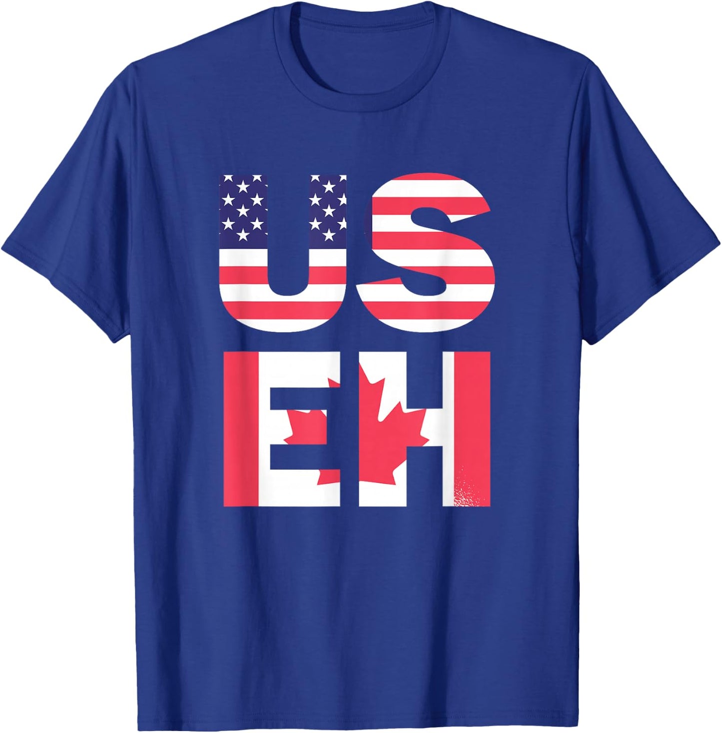 US EH American Canadian Funny Meme Quote T-Shirt - T-Shirt | Royal