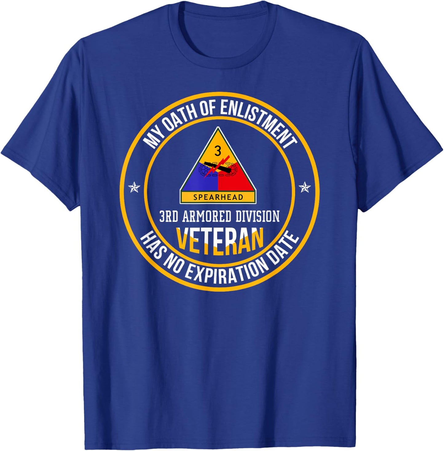 3rd Armored Division Veteran My Oath Of Enlistment Christmas T-Shirt - T-Shirt | Royal