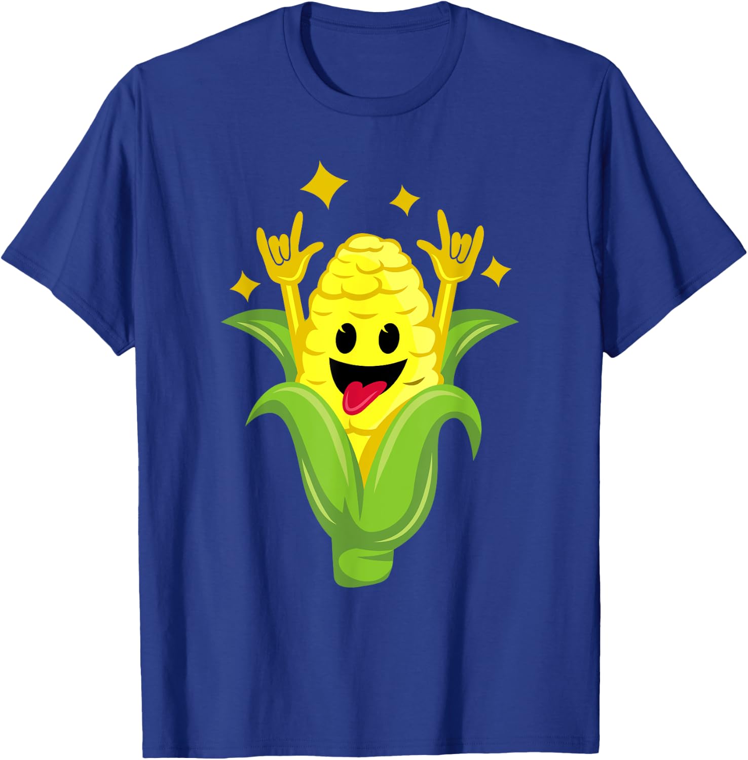 Funny Corn Design Women Corn On Cob Dancing Farmers T-Shirt - T-Shirt | Royal