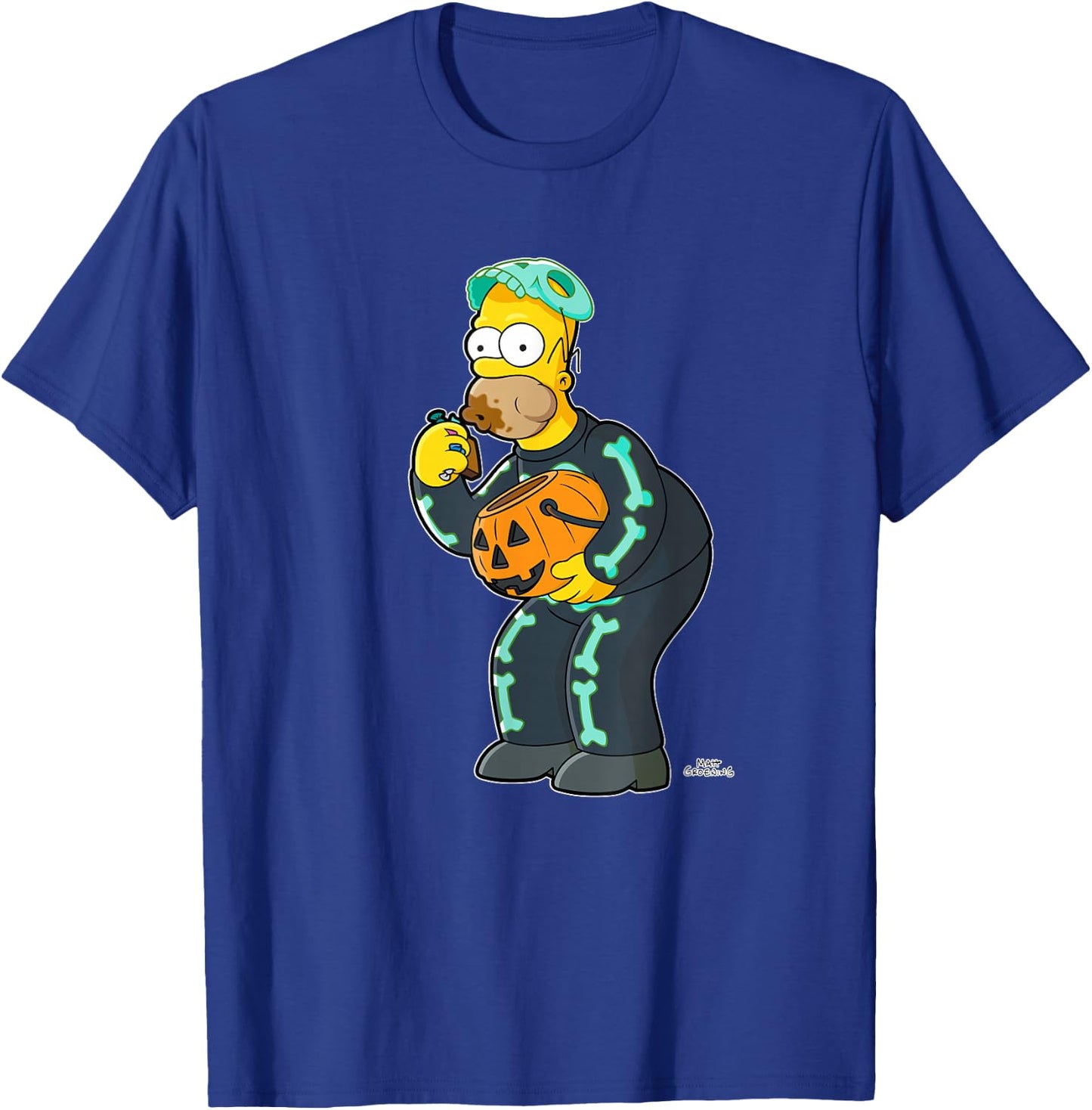 The Simpsons Homer Candy Feast Treehouse of Horror Halloween T-Shirt - T-Shirt | Royal