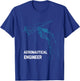 Funny Aeronautical Engineer Gifts Paper Airplane - -Adults - Black - Small - Short Sleeve - - Modern Humorous - Aeronautical Engineering Enthusiasts, Gift Givers T-Shirt - T-Shirt | Royal