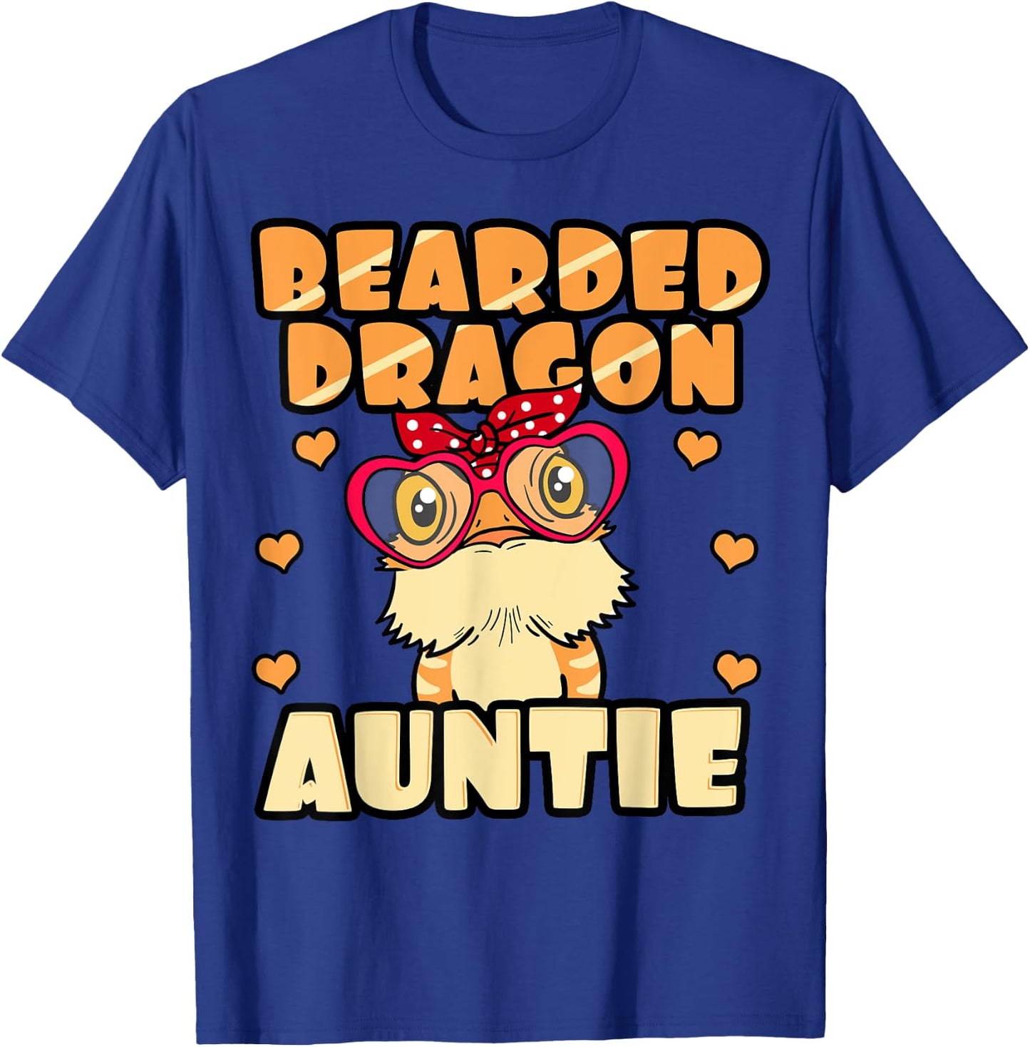 Bearded Dragon Auntie Lover Pogona Pet Lizard Owner Aunt T-Shirt - T-Shirt | Royal