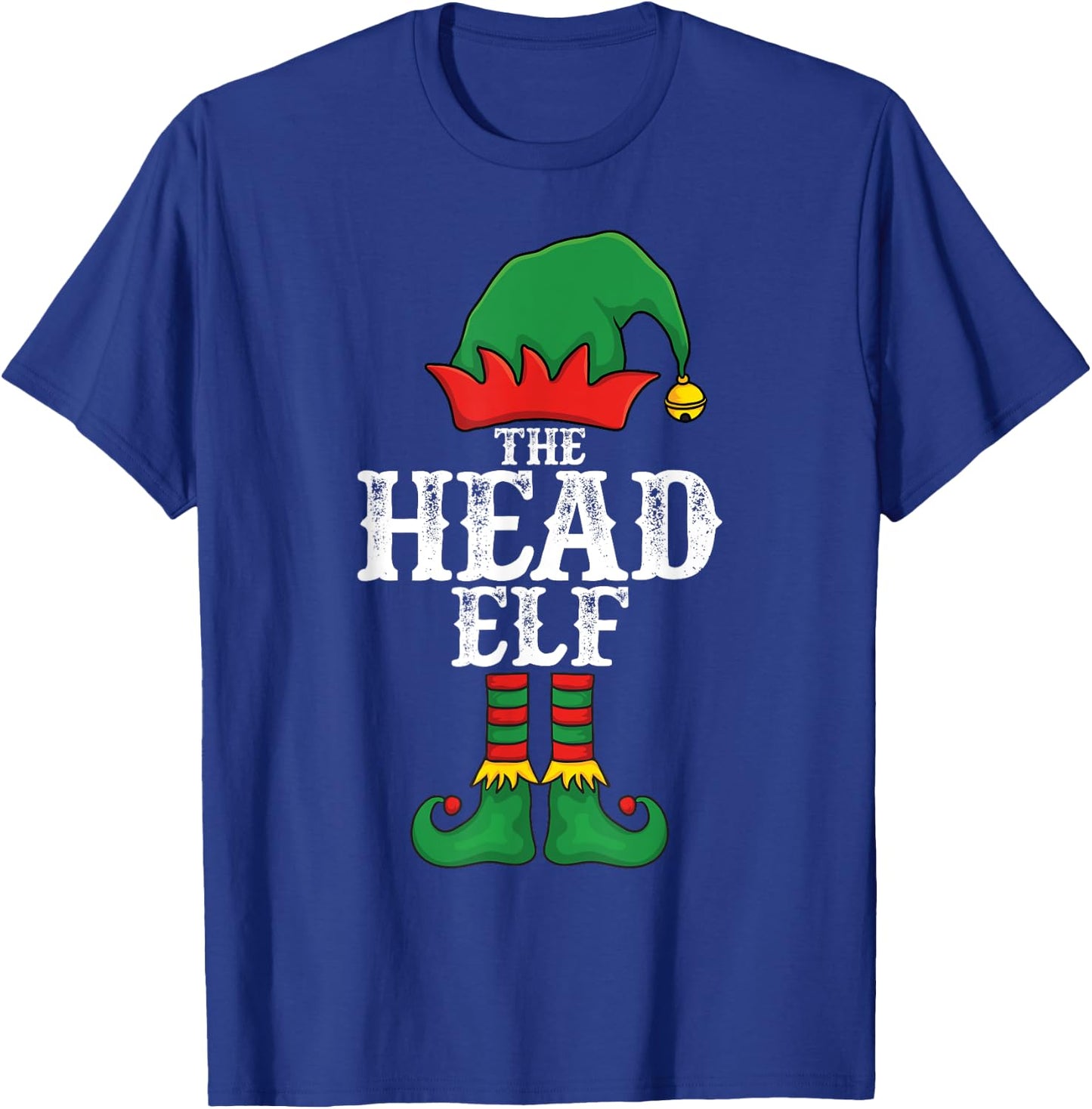 The Head Elf Christmas Family Matching Group Xmas Idea Funny T-Shirt - T-Shirt | Royal