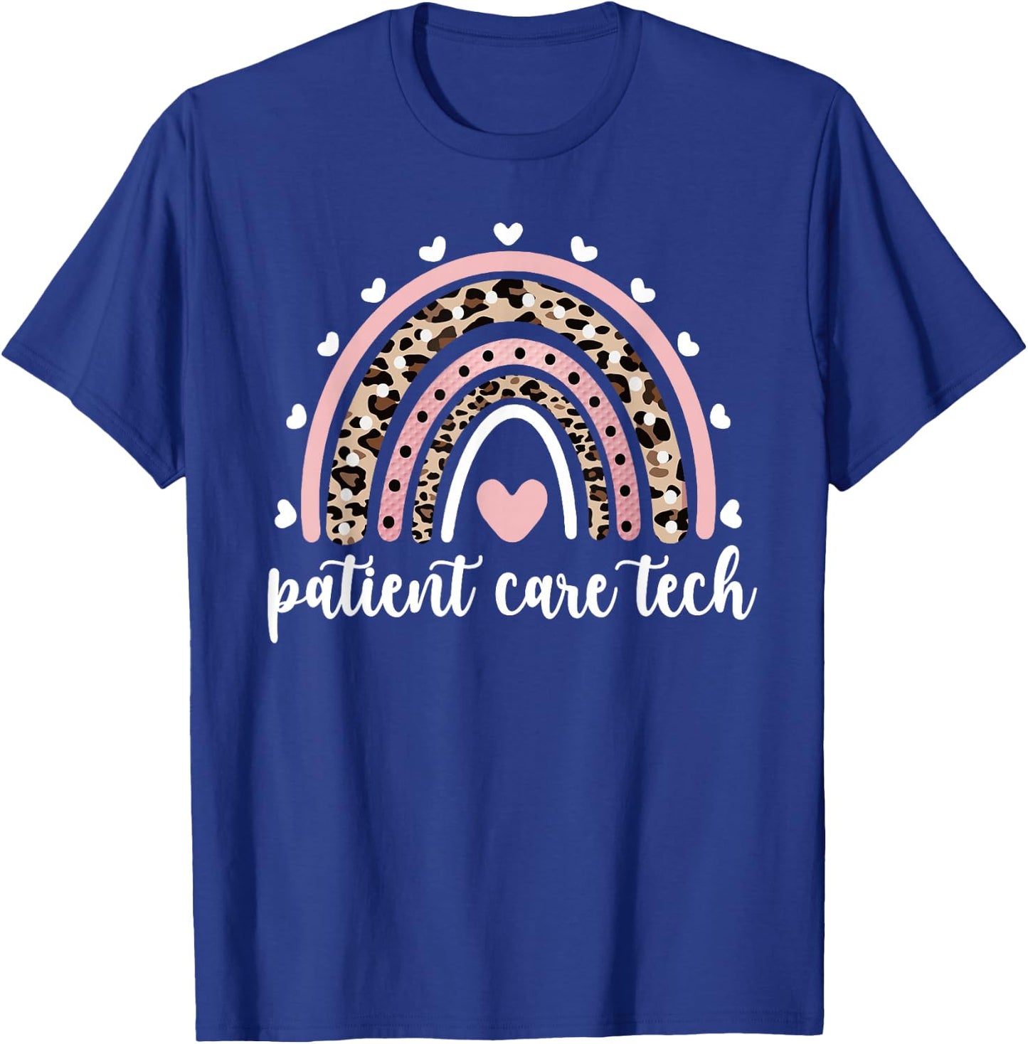 Patient Care Tech Rainbow PCT Appreciation T-Shirt - T-Shirt | Royal