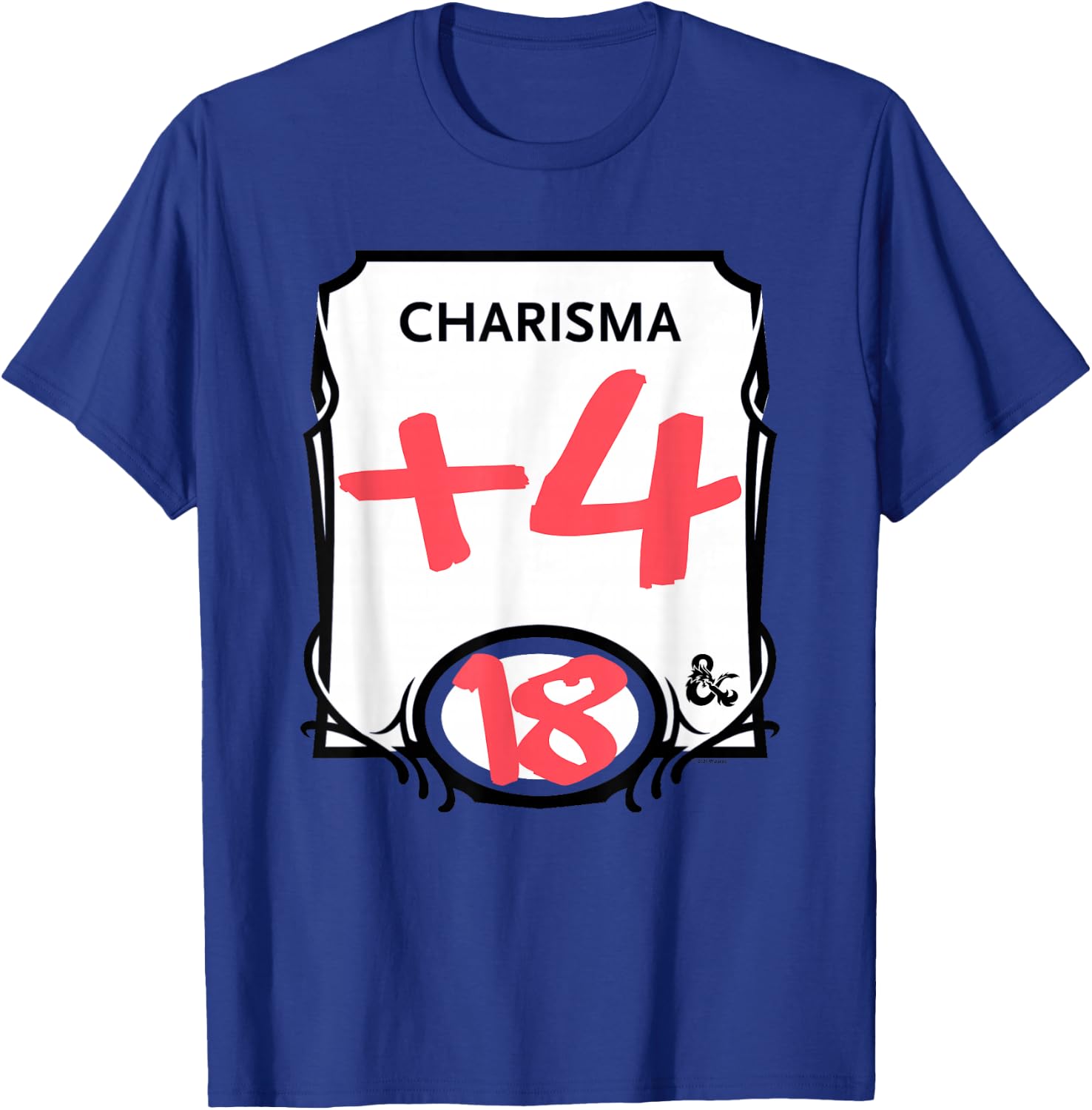 Dungeons & Dragons Charisma + 4 T-Shirt - T-Shirt | Royal