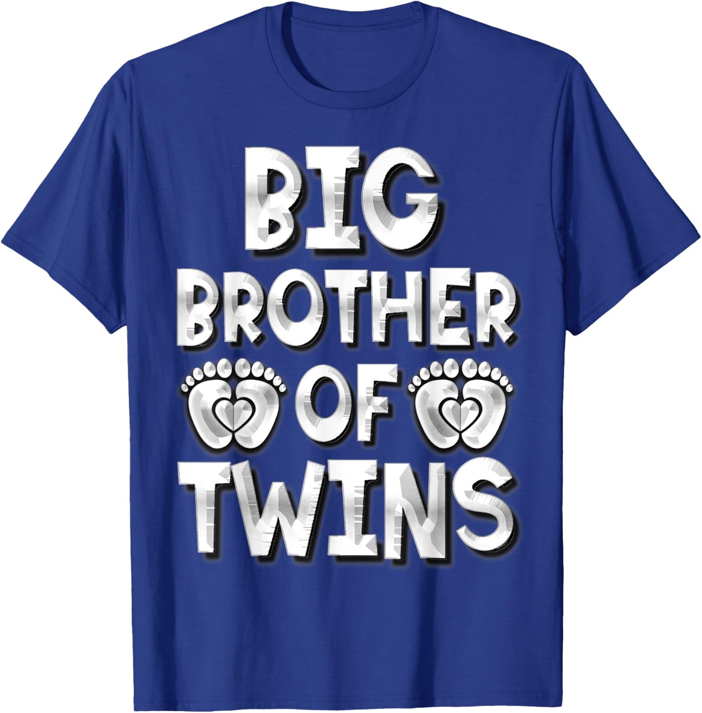 Big Brother Of Twins New Big Brother Sibling Gifts T-Shirt - T-Shirt | Royal