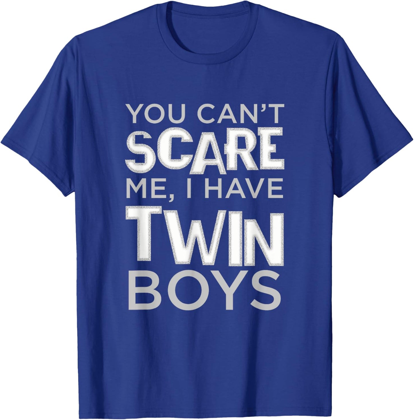 Can't Scare Me I Have Twin Boys Father's Day Twin Dad T-Shirt - T-Shirt | Royal