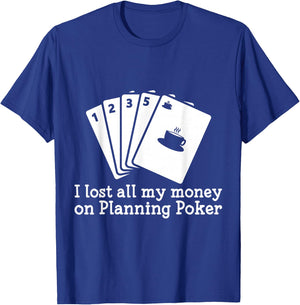 Scrum Planning Poker Cards T-Shirt - T-Shirt | Royal
