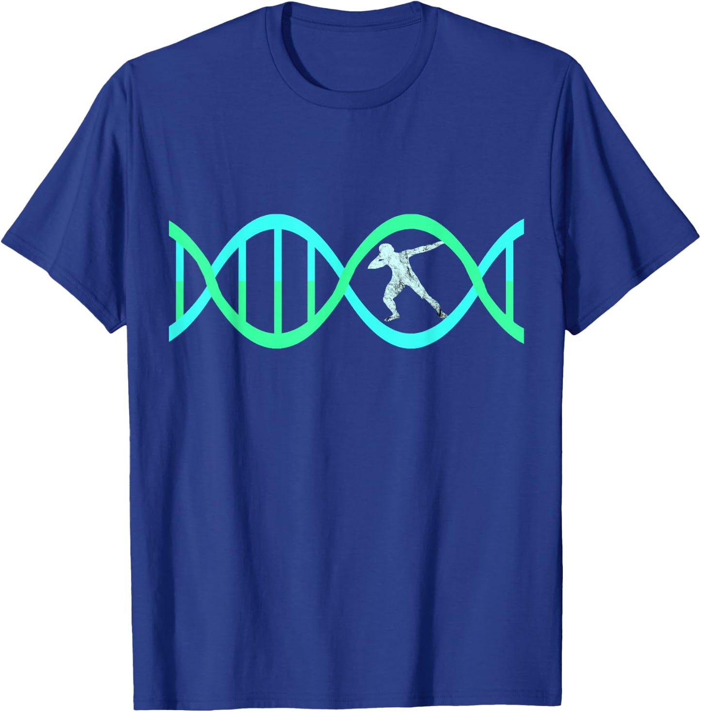 Shot Put Thrower DNA Throwing Genetic Track And Field T-Shirt - T-Shirt | Royal