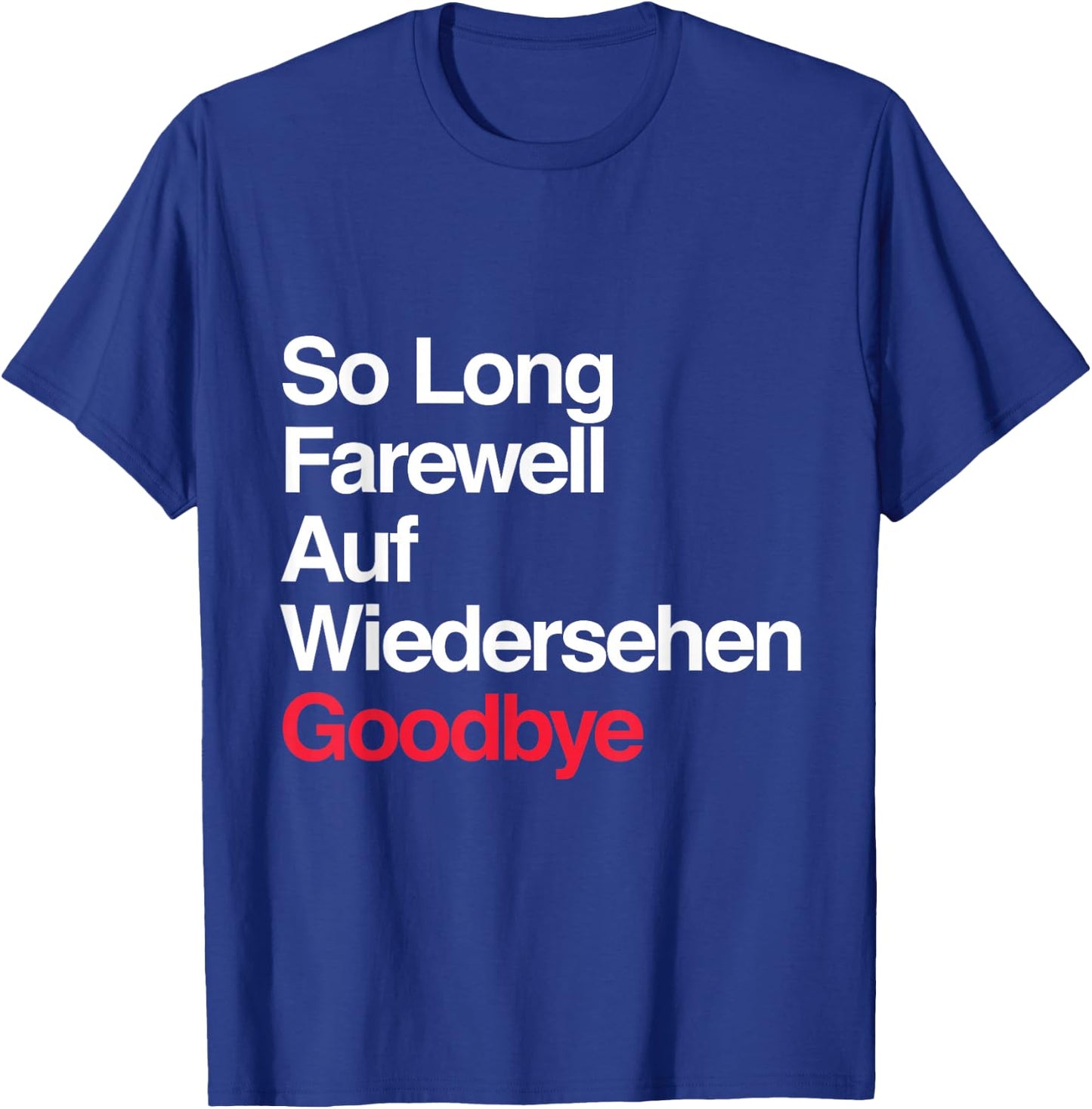 The Sound of Music - "So Long, Farewell" T-Shirt - T-Shirt | Royal