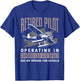 Pilot Retirement Shirt Funny Retired Pilot Gift T-Shirt - T-Shirt | Royal