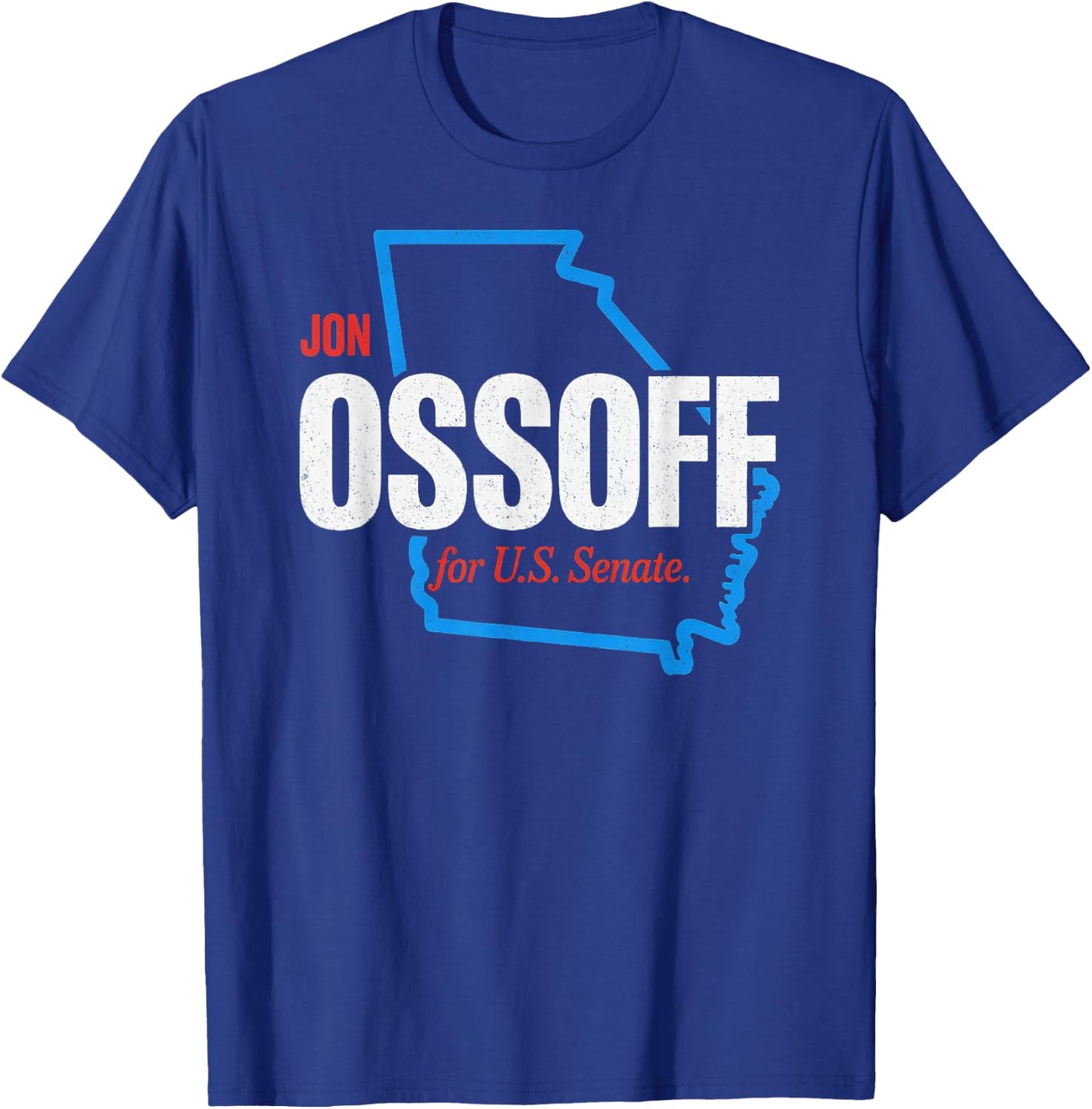 Jon Ossoff for U.S. Senate Georgia State Design T-Shirt - T-Shirt | Royal