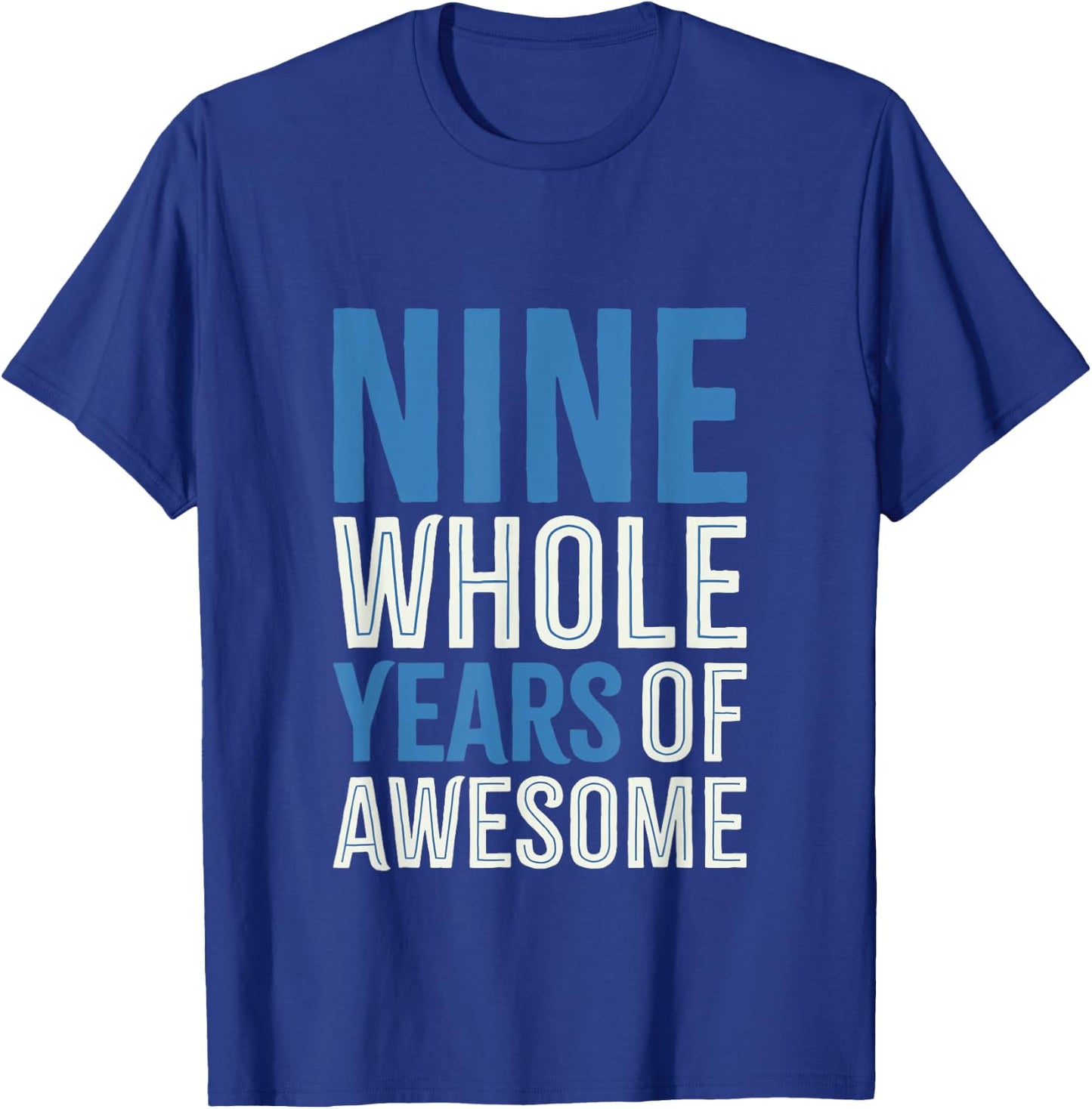9th Birthday Shirt Gift Boy Age 9 Nine Year Old Boys Son T-Shirt - T-Shirt | Royal