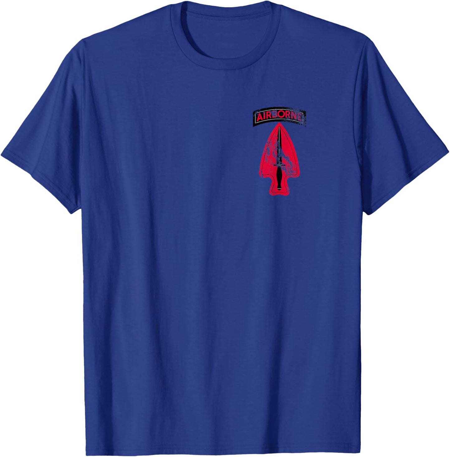 USASOC - Delta - SFOD-D Distressed Worn Look T-Shirt - T-Shirt | Royal
