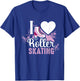 I Love Roller Skating Gift Girls Women Cool Roller Skate T-Shirt - T-Shirt | Royal