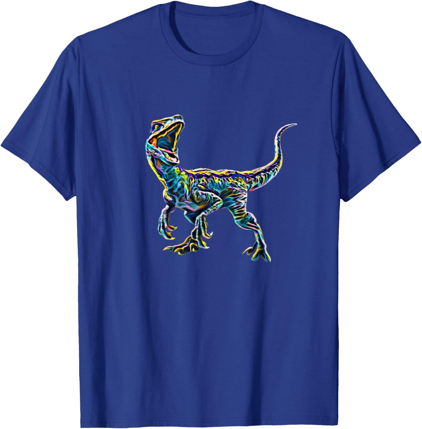 Velociraptor Raptor Dinosaur T-Shirt - T-Shirt | Royal