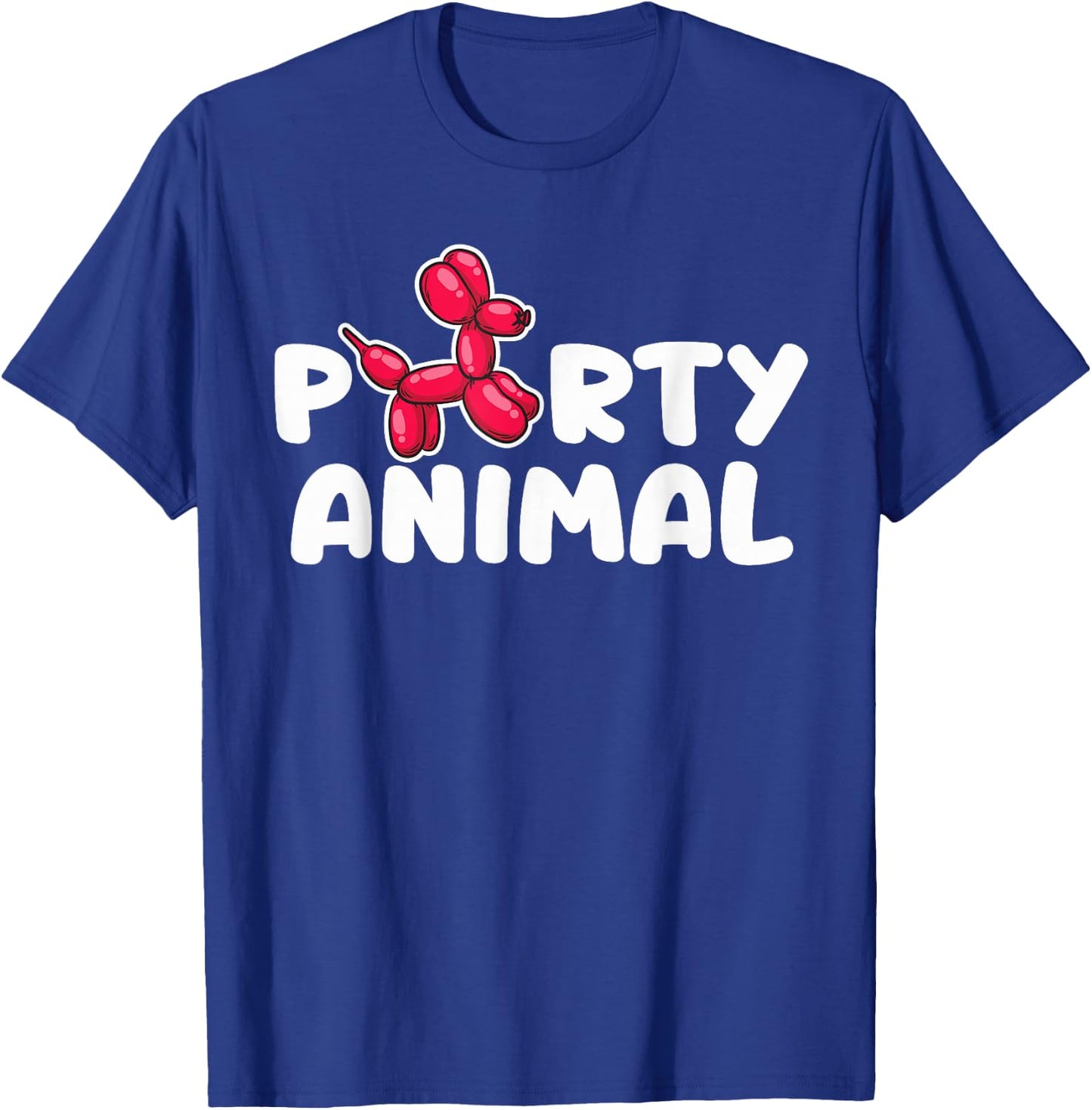 Party Animal - Red Balloon Dog Puppy Surprise T-Shirt - T-Shirt | Royal