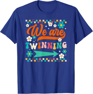 We Are Twinning Twin Day Spirit Week Best Friend T-Shirt - T-Shirt | Royal
