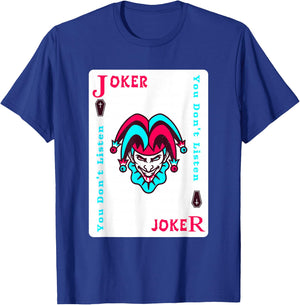 Joker Playing Card Shirt Aesthetic Jester T-Shirt - T-Shirt | Royal