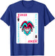 Joker Playing Card Shirt Aesthetic Jester T-Shirt - T-Shirt | Royal