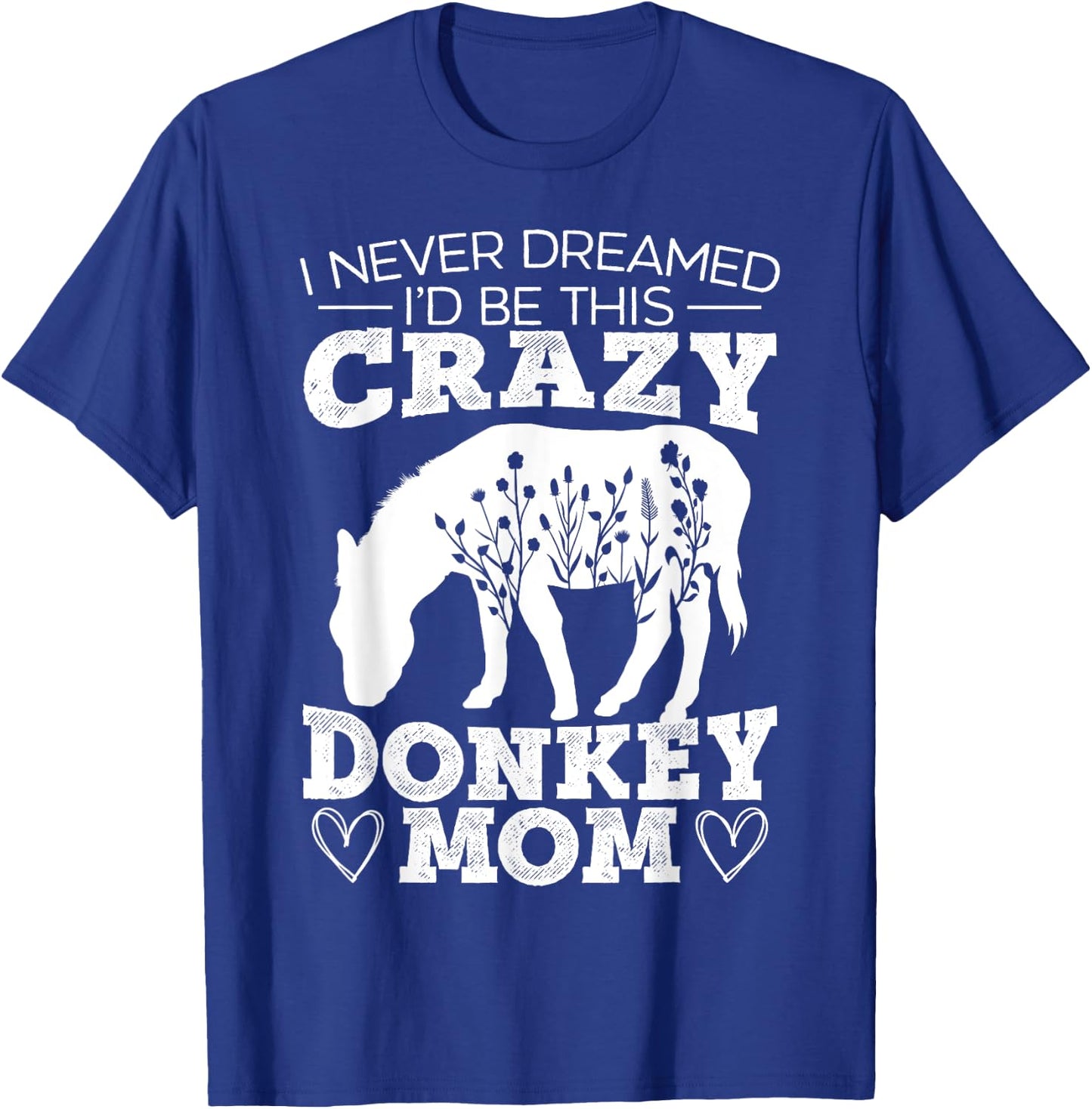 Mom Donkey Lover Horse Animal Donkey Mom T-Shirt - T-Shirt | Royal