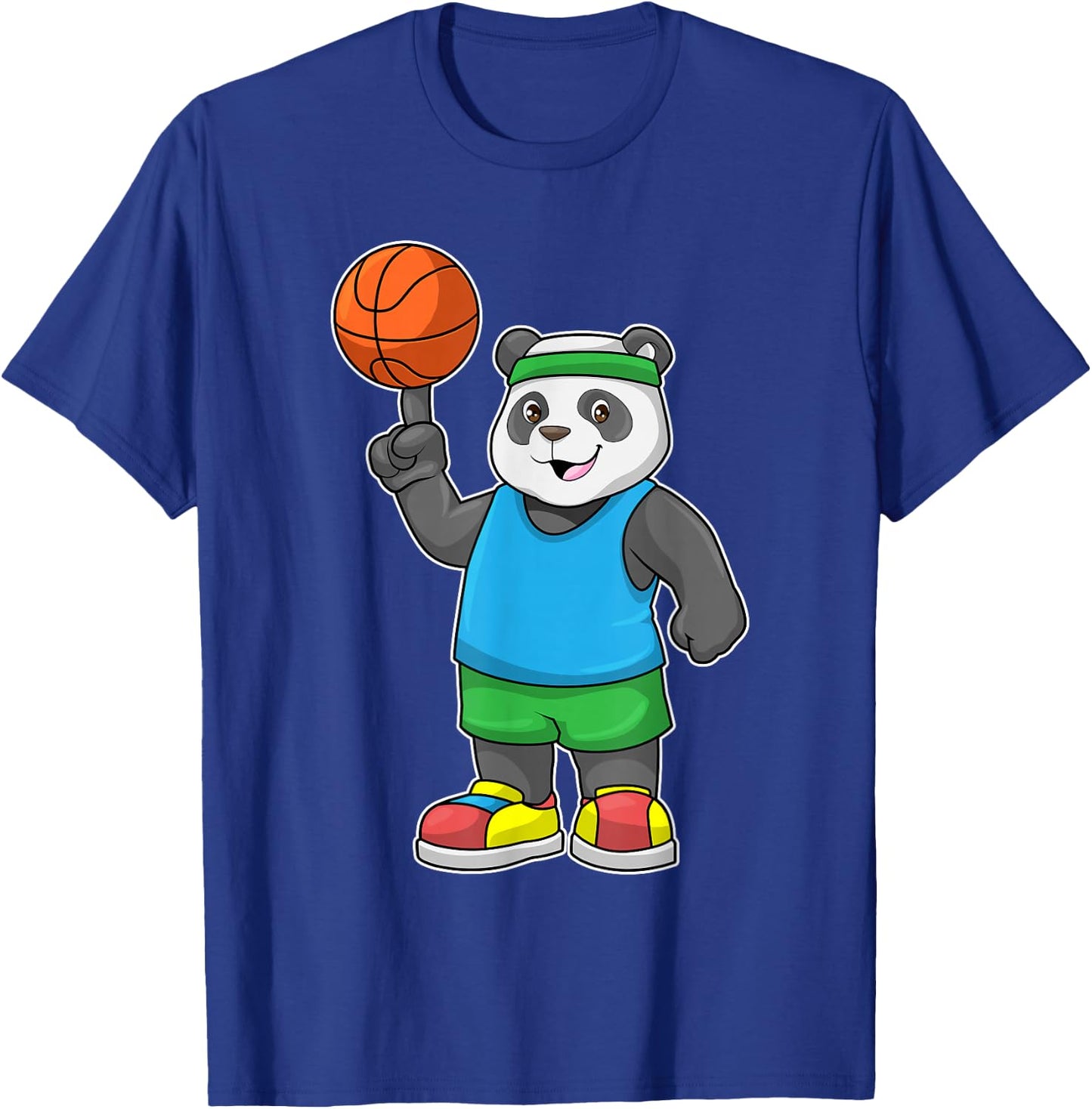 Panda Basketball T-Shirt - T-Shirt | Royal