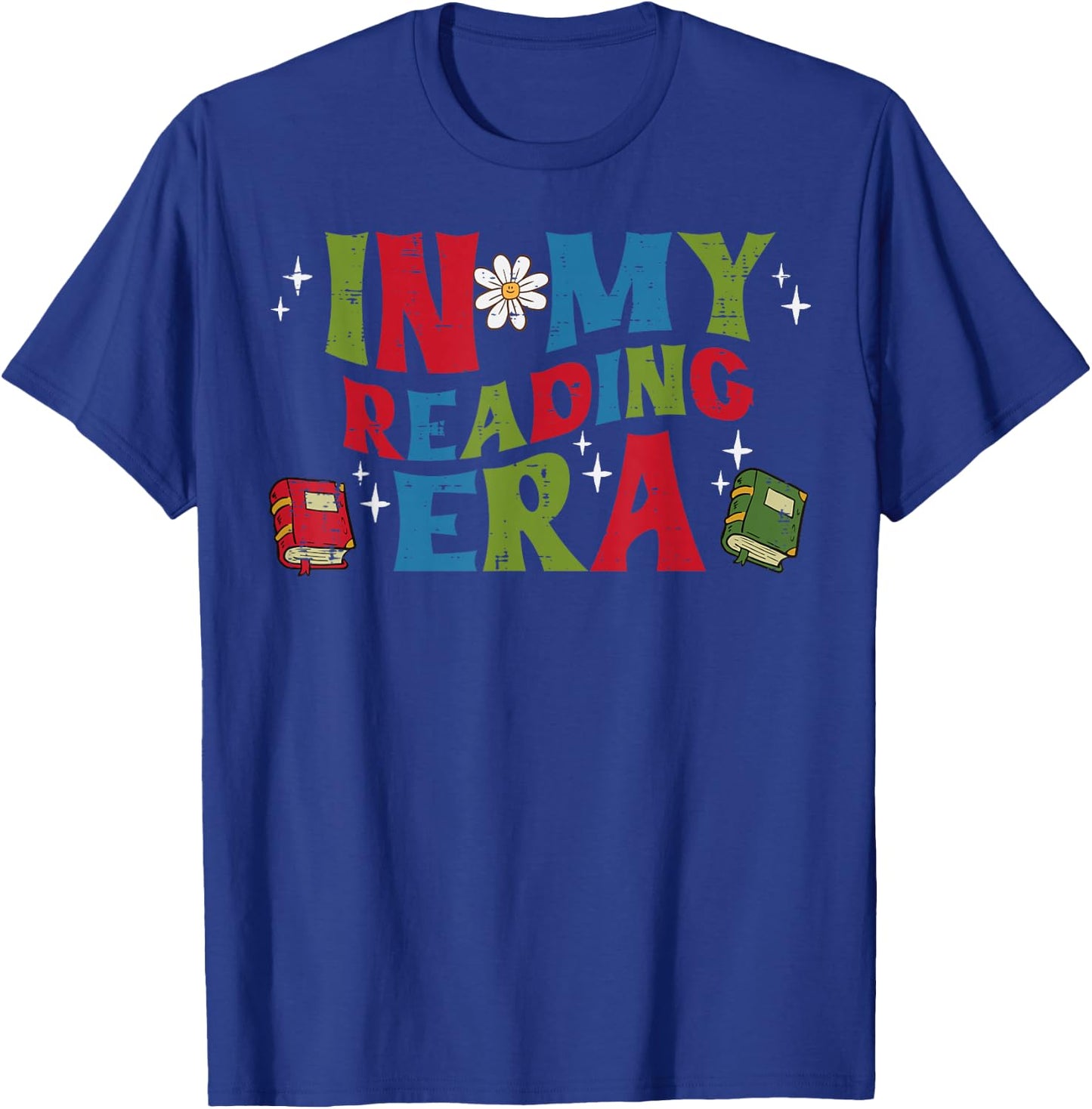 In My Reading Era Read Book Librarian Teacher Men Women Kids T-Shirt - T-Shirt | Royal