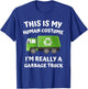 This My Human Costume I'm Really A Garbage Truck Pajama Kids T-Shirt - T-Shirt | Royal