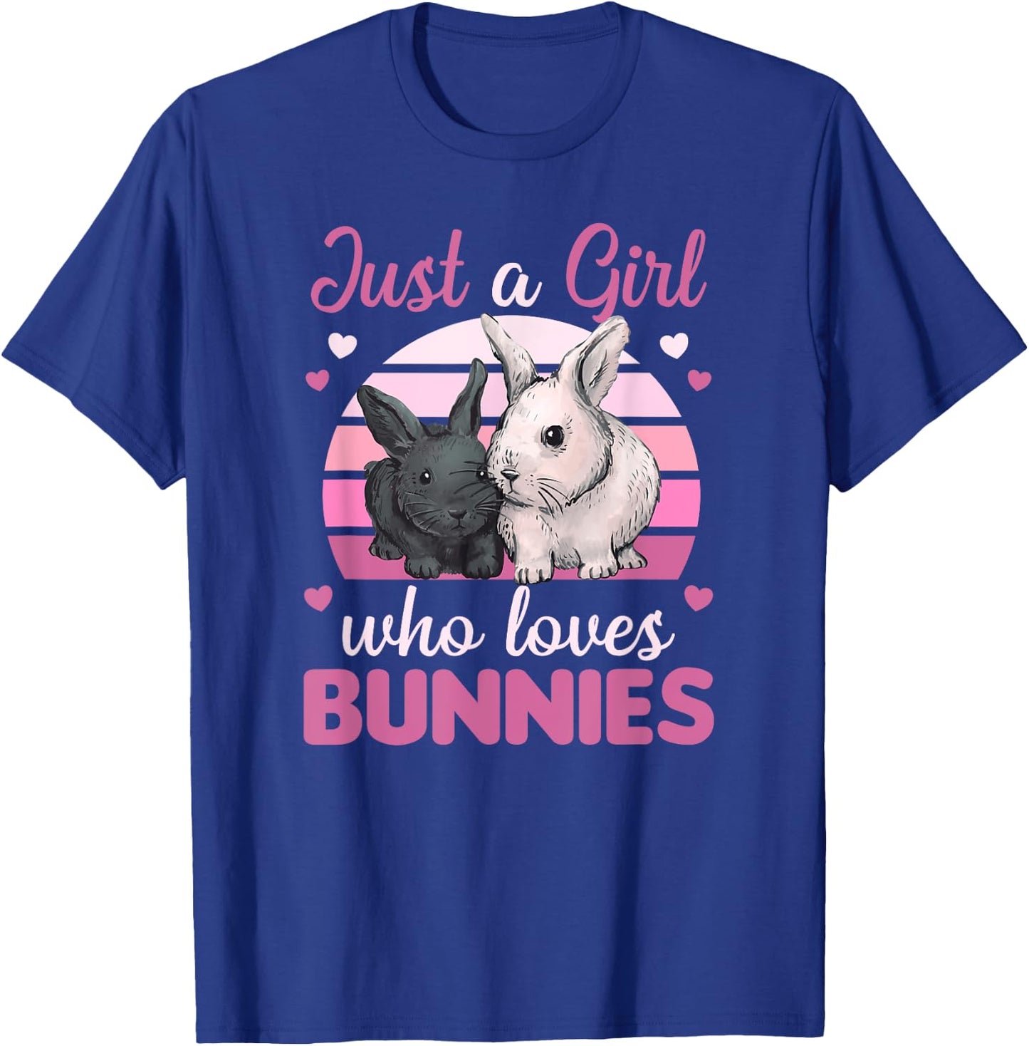 Just A Girl Who Loves Bunnies Cute Rabbit For Girls T-Shirt - T-Shirt | Royal