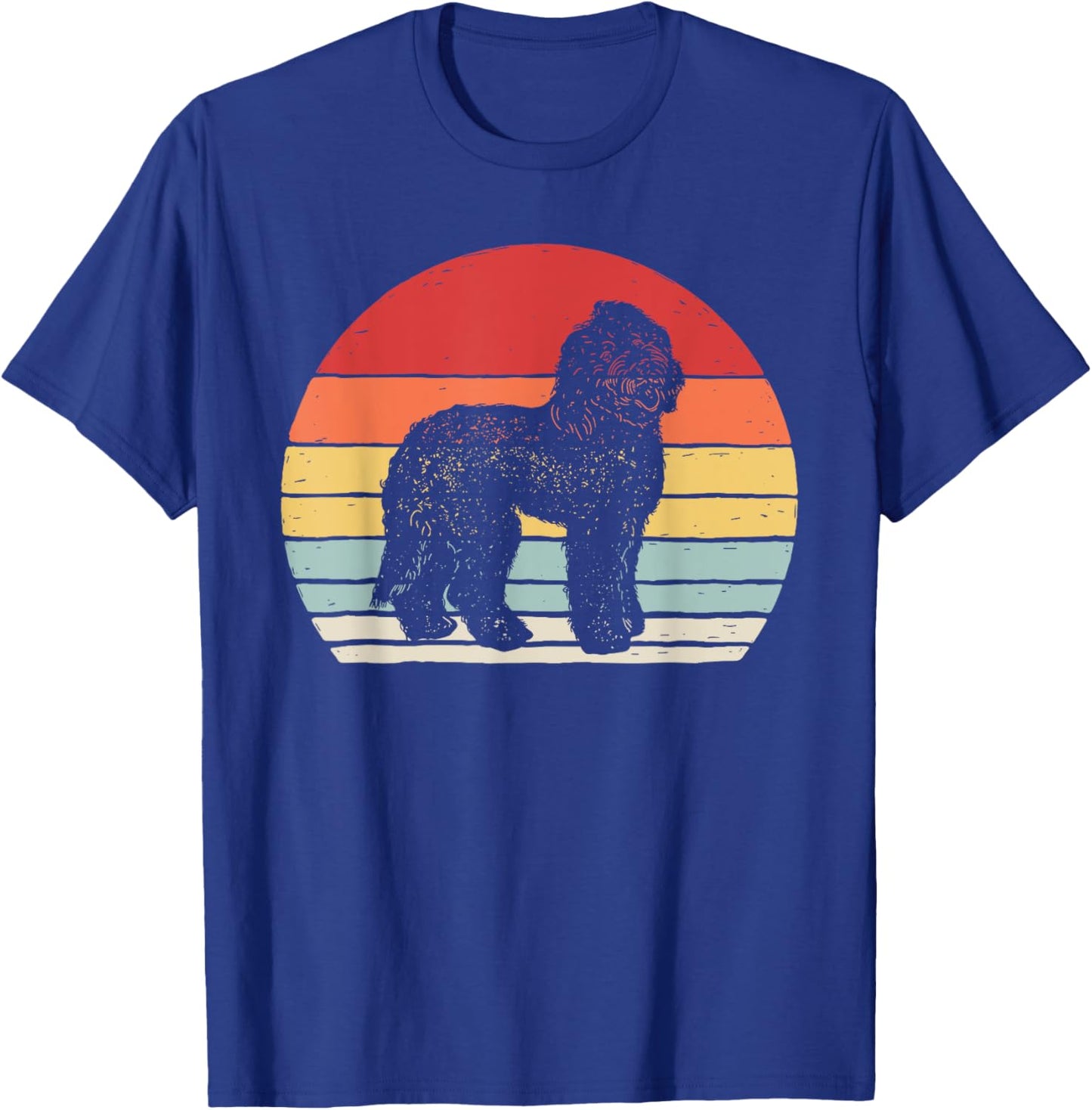Vintage Retro Labradoodle Dog Women Girls Kids T-Shirt - T-Shirt | Royal