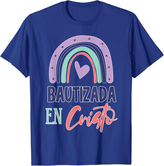 Cute Bautizada En Cristo Bautismo Bautizo T-Shirt - T-Shirt | Royal