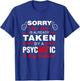 Valentine's Day Redhead Sorry this guy is taken Sexy T-Shirt - T-Shirt | Royal
