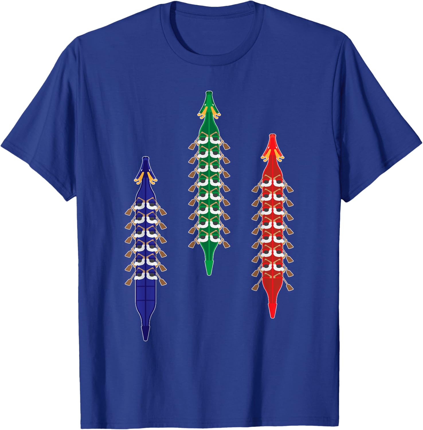 Dragon Boat Racing Race Competition Paddling Men Women Kids T-Shirt - T-Shirt | Royal